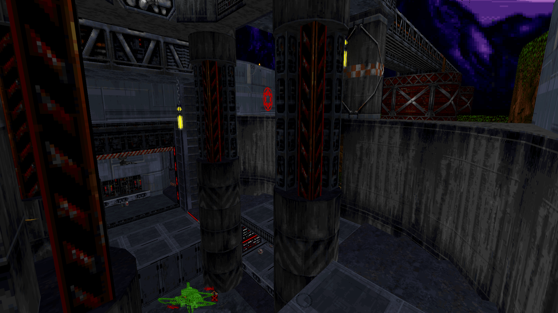 The control center is located in the center of the outpost. 